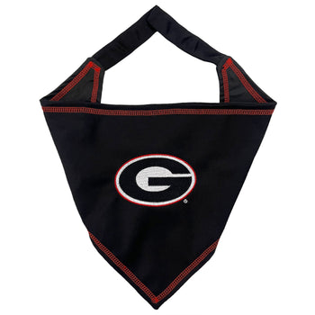 Pet’s First NCAA Tie Around Bandana for Dogs & Cats - Small/Medium / Georgia Bulldogs - Dog Clothing & Apparel 1