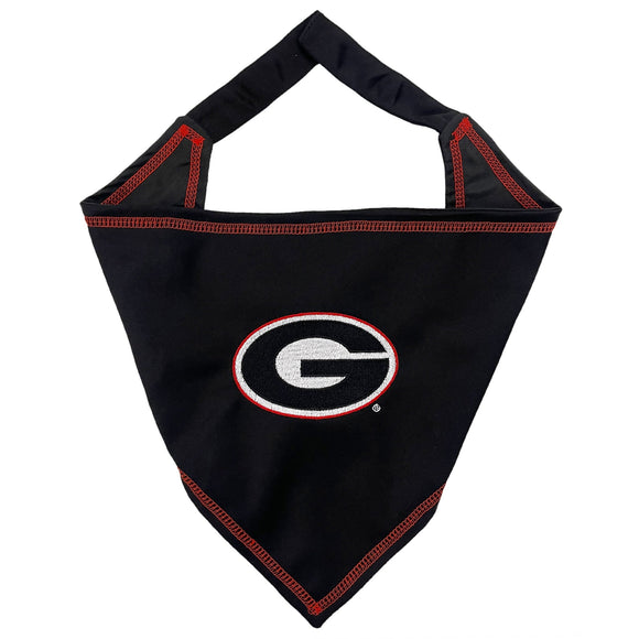 Pet’s First NCAA Tie Around Bandana for Dogs & Cats - Small/Medium / Georgia Bulldogs - Dog Clothing & Apparel 1