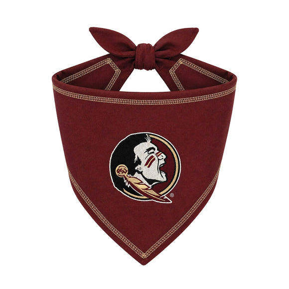 Pet’s First NCAA Tie Around Bandana for Dogs & Cats - Small/Medium / Florida State Seminoles - Dog Clothing & Apparel 3