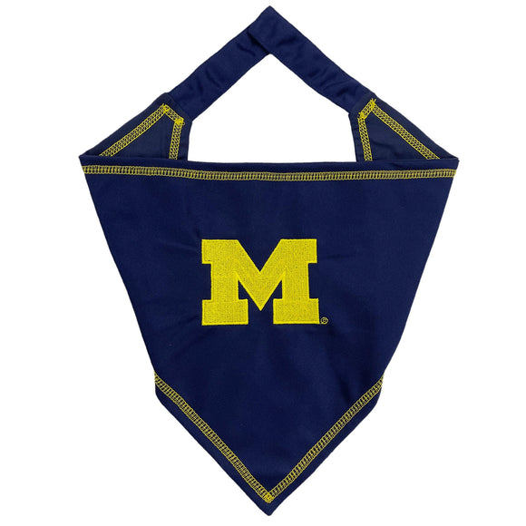Pet’s First NCAA Tie Around Bandana for Dogs & Cats - Small/Medium / Michigan Wolverines - Dog Clothing & Apparel 4