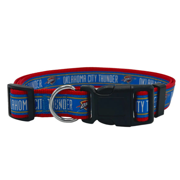 Pet’s First Satin Collar for Dogs and Cats - Small / OKC Thunder - Pet Collars & Harnesses 1