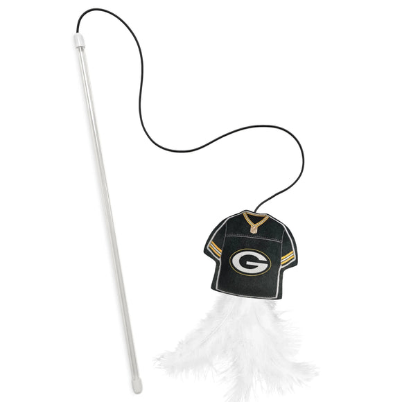 Pet’s First Team Jersey Wand with Catnip for Cats - Green Bay Packers - Cat Toys 11