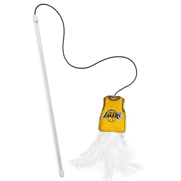 Pet’s First Team Jersey Wand with Catnip for Cats - LA Lakers - Cat Toys 16