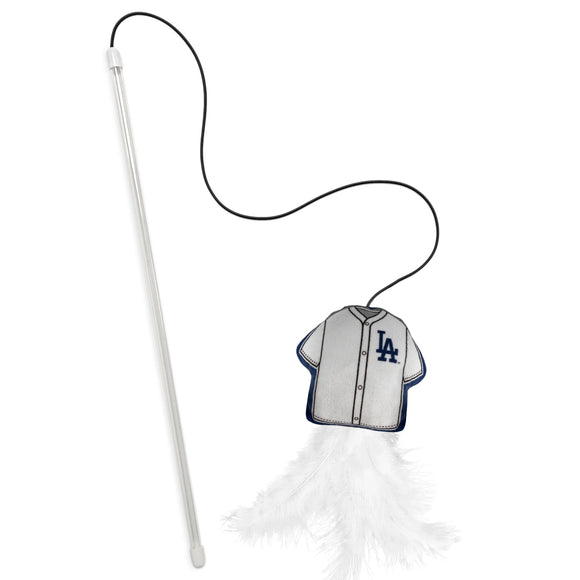 Pet’s First Team Jersey Wand with Catnip for Cats - Los Angeles Dodgers - Cat Toys 4
