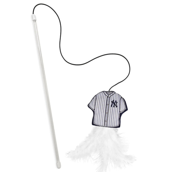 Pet’s First Team Jersey Wand with Catnip for Cats - New York Yankees - Cat Toys 8