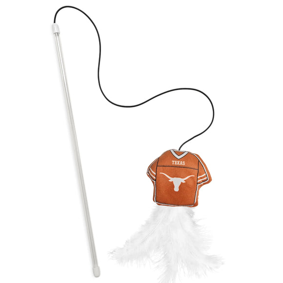Pet’s First Team Jersey Wand with Catnip for Cats - Texas Longhorns - Cat Toys 21