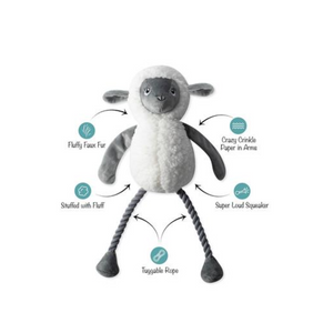 PetShop by Fringe Studio Little Lamby Plush Dog Toy - Plush Dog Toys 2