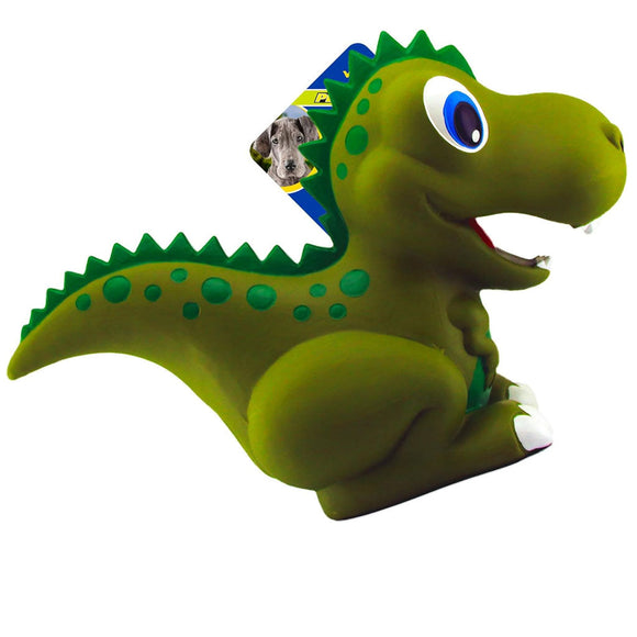 Petsport USA NaturFlex Latex Rubber Dinosaur T-Rex Dog Toy - Dog Toys 5