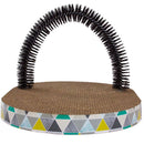 Petstages Scratch & Groom Scratch Pad & Grooming Brush Cat Toy, 1-count