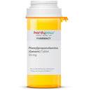 Yellow pill bottle with white cap labeled 'hardypaw Pharmacy' on a white background