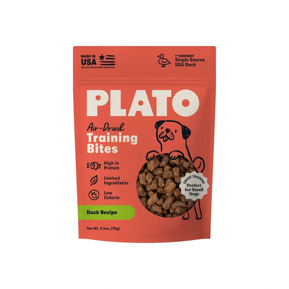 Plato Small Bites Grain-Free Duck Dogs Treats 2-oz - Dog Treats 1