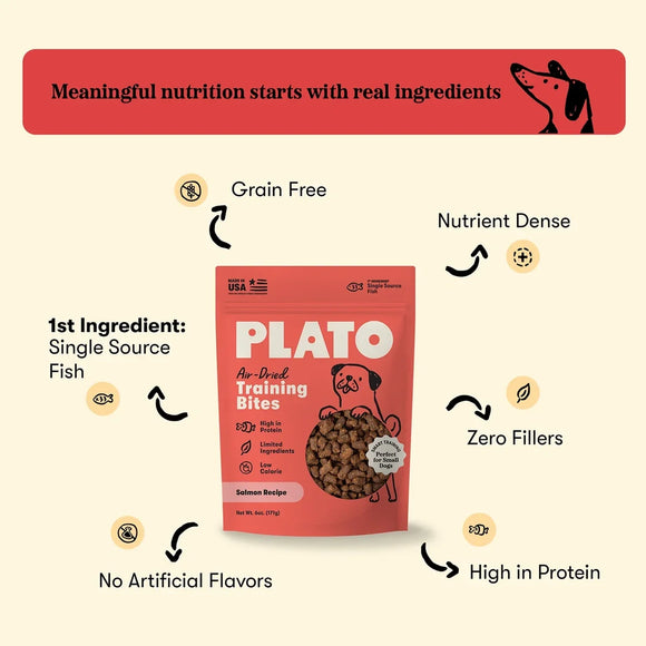 Plato Small Bites Grain-Free Salmon Treats for Dogs - Dog Treats 3