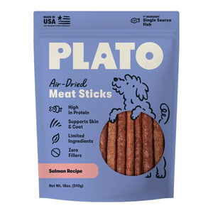 Plato Thinkes Real Salmon Recipe Sticks Dog Treats 18-oz - Dog Bones Bully Sticks Rawhide and Natural Chews 1