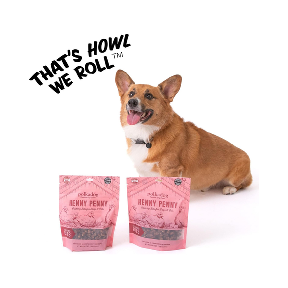 Polkadog Henny Penny Chicken & Cranberry Crunchy Training Bits for Dogs & Cats - Dog Treats 6
