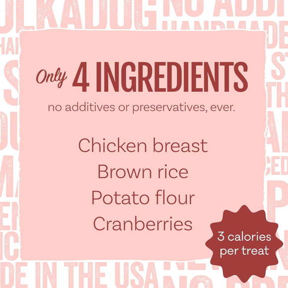 Polkadog Henny Penny Chicken & Cranberry Crunchy Training Bits for Dogs & Cats - Dog Treats 4