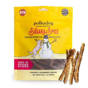 Polkadog Holiday Sugar & Spice Chicken & Cranberry Dog Treats (5 oz) - Dog Treats 1
