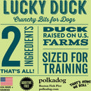 Polkadog Lucky Duck Crunchy Training Bits Treats for Dogs