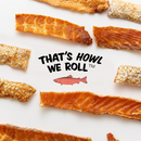 Polkadog Salmon Skins Shorties Smoked Salmon Jerky (3 oz) - Dog Treats 3