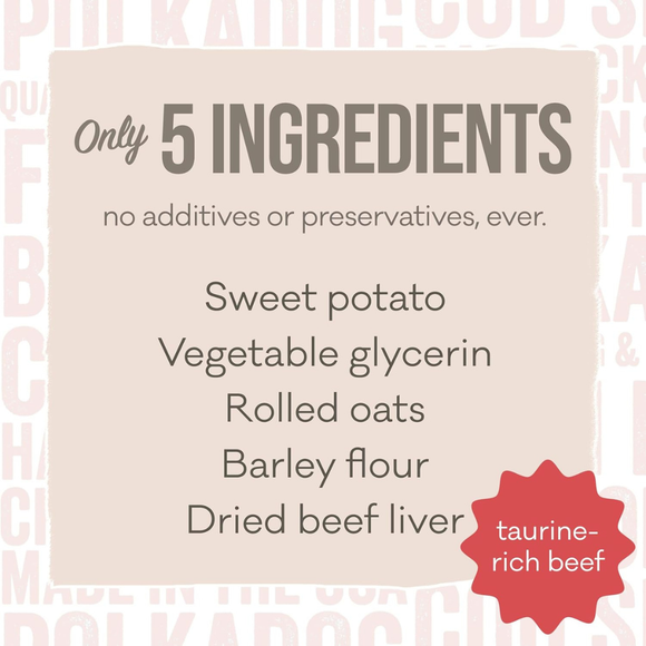 Polkadog Wonder Nuggets Sweet Potato & Beef Liver Soft & Chewy Bits for Dogs (10 oz) - Dog Treats 4