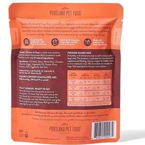 Portland Pet Food Company Tuxedo’s Chicken & Yams Homestyle Wet Dog Food Topper (9 oz x 8 pouches) - Dog Food Toppers 2