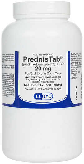 PrednisTab (Prednisolone) Tablets 20mg - Pet Medicine 1