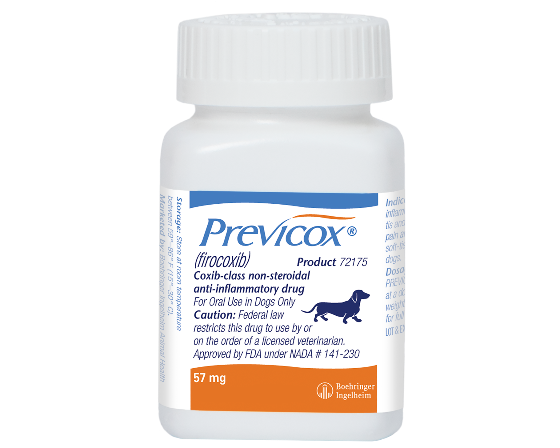 Previcox (firocoxib) Chewable Tablets, 57mg Pet Medicine.