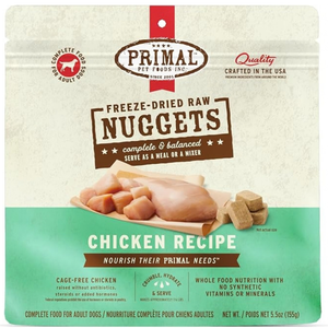 Primal Pet Freeze-Dried Nuggets Chicken Recipe Raw Dog Food - 5.5 oz - Dog Food 1