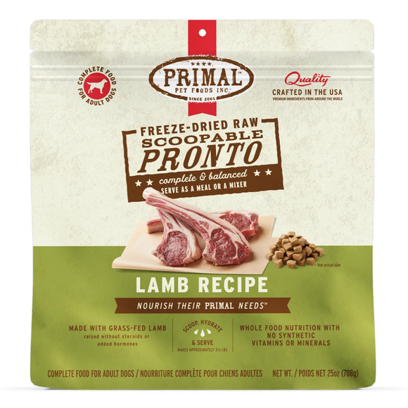 Primal Pet Freeze-Dried Scoopable Pronto Lamb Recipe Raw Dog Food - 25 oz - Dog Food 11