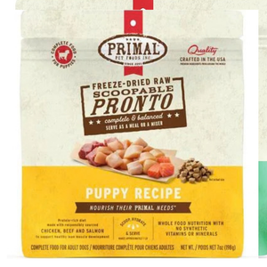 Primal Pet Freeze-Dried Scoopable Pronto Puppy Recipe Raw Dog Food - 7 oz - Dog Food 1