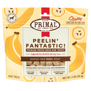 Primal Pet Peelin’ Fantastic! Freeze-Dried Raw Chicken & Banana Treats for Dogs 2-oz - Dog Treats 1