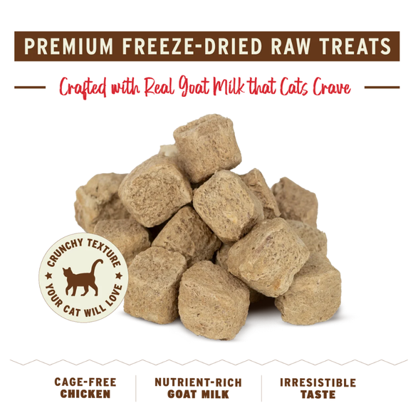 Primal Pet The GOAT Greatest of All Time Freeze-Dried Chicken & Goat Milk Cat Treats 2-oz - Dog Treats 3