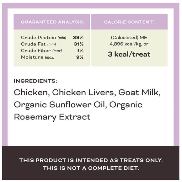 Primal Pet The GOAT Greatest of All Time Freeze-Dried Chicken & Goat Milk Cat Treats 2-oz - Dog Treats 4