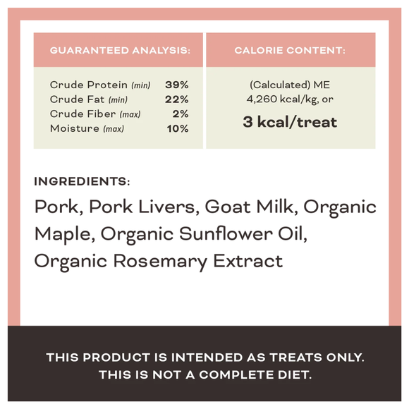 Primal Pet You Maple My Day! Freeze-Dried Pork & Maple Raw Treats for Dogs 2-oz - Dog Treats 5