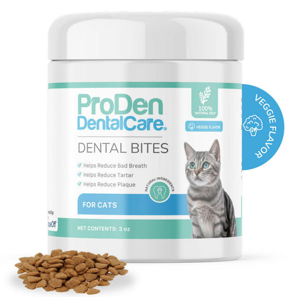 ProDen DentalCare Dental Bites for Cats Vegie Flavor, 3-oz
