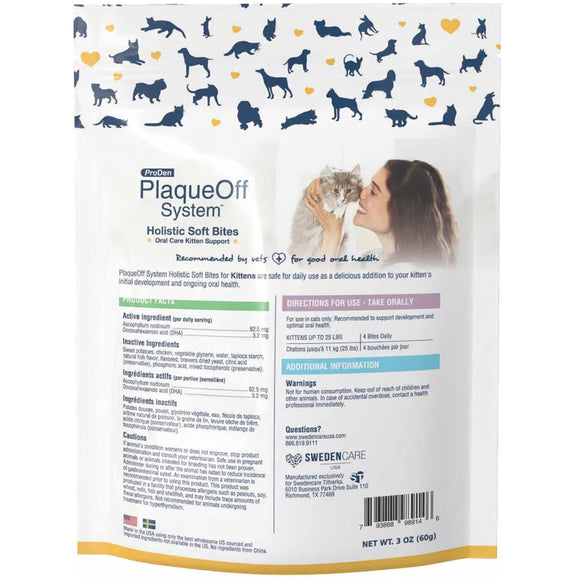 ProDen PlaqueOff Holistic Soft Bites Oral Care Sweet Potato & Chicken Flavor Dental Cat Treats 3-oz - Cat Treats 5