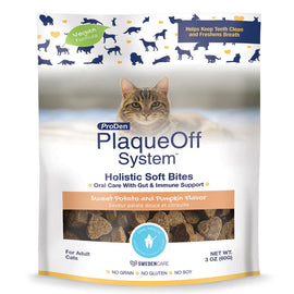 ProDen PlaqueOff Holistic Soft Bites Sweet Potato & Pumpkin Flavor Treats for Cats 3-oz - Cat Treats 1