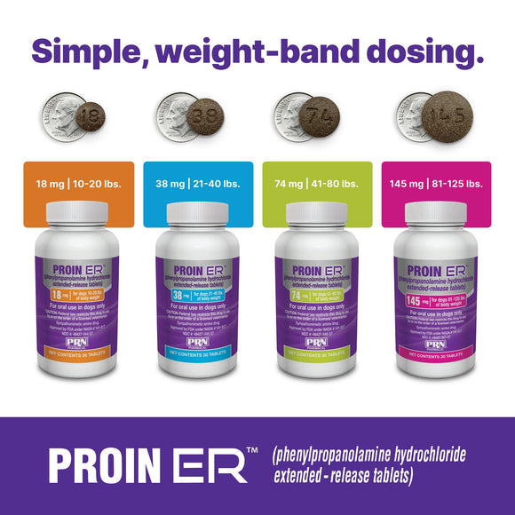 Proin ER Chewable Tablets for Dogs 74 mg - Pet Medicine 6