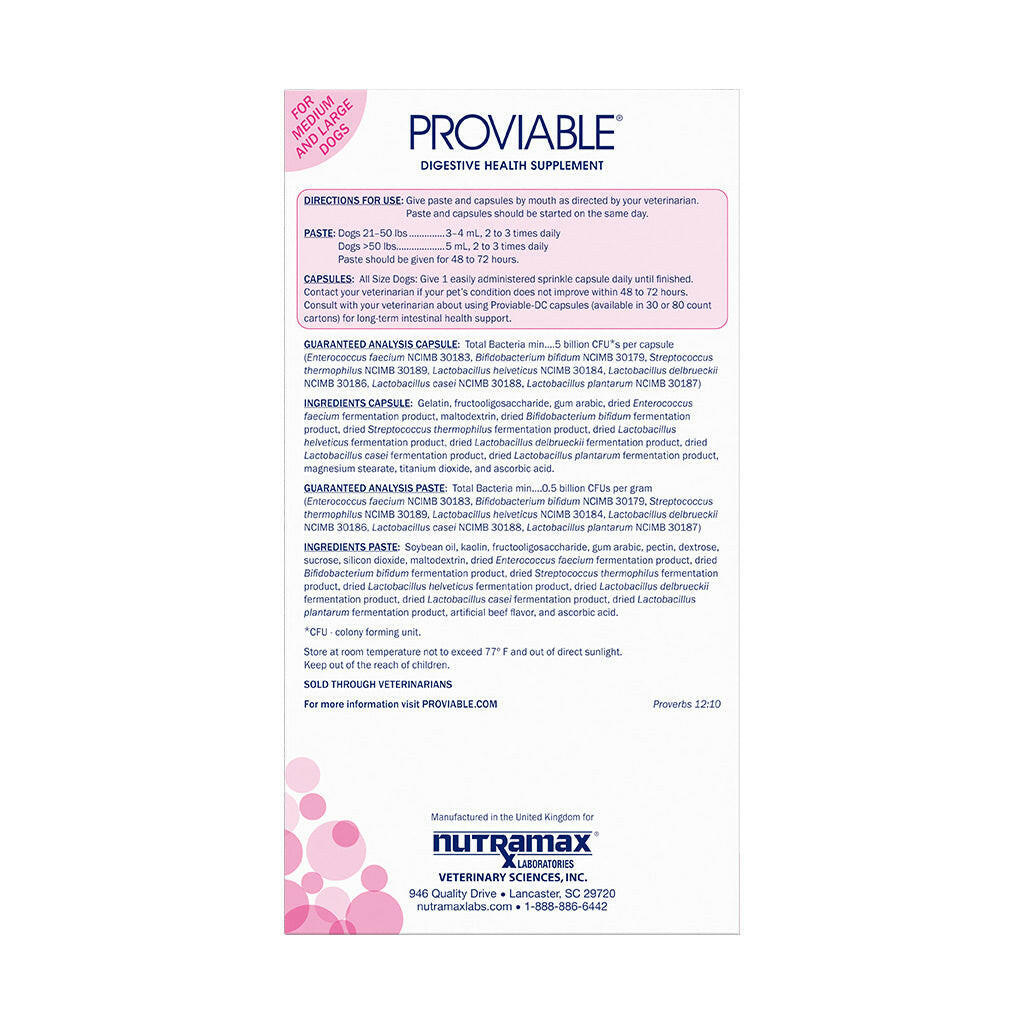 nutramax proviable probiotics