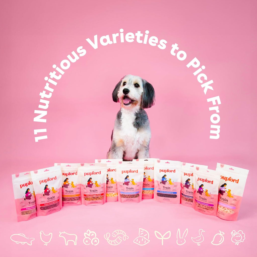 Pupford Train Freeze-Dried Salmon Training Treats for Dogs