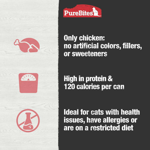PureBites 100% Pure Chicken Pate Treats For Cat (2.5 oz)