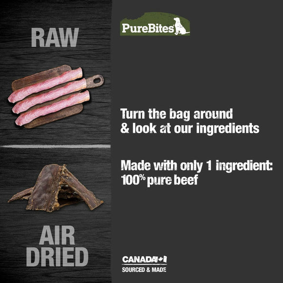 PureBites Beef Jerky Mid Size Treats For Dog (7.5 oz)