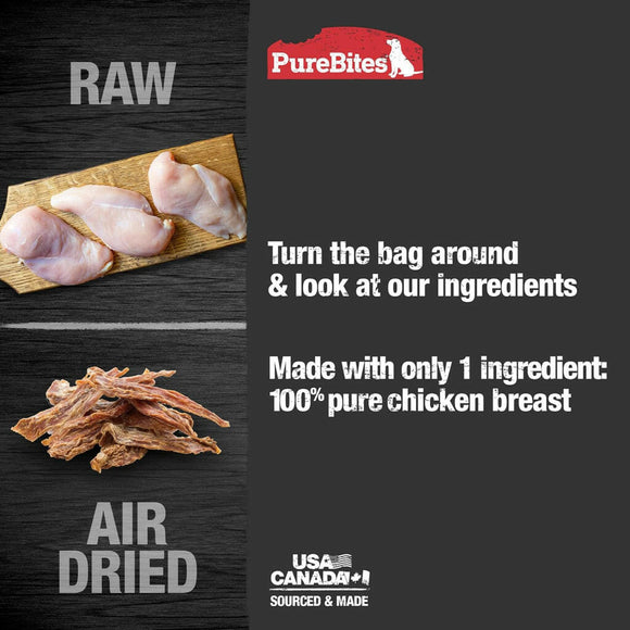 PureBites Chicken Jerky Mid Size Treats For Dog (5.5 oz)