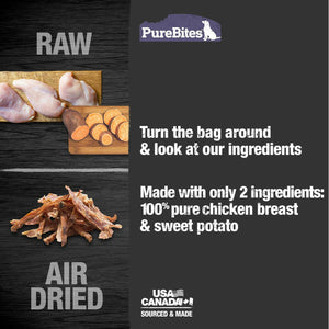 PureBites Chicken & Sweet Potato Jerky Mid Size Treat For Dog (6.3 oz)