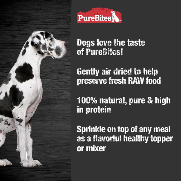 PureBites Air Dried Pure Chicken Poulet Sprinkles Food Topper for Dogs (4.2 oz) Dog Food Toppers & Mixers.