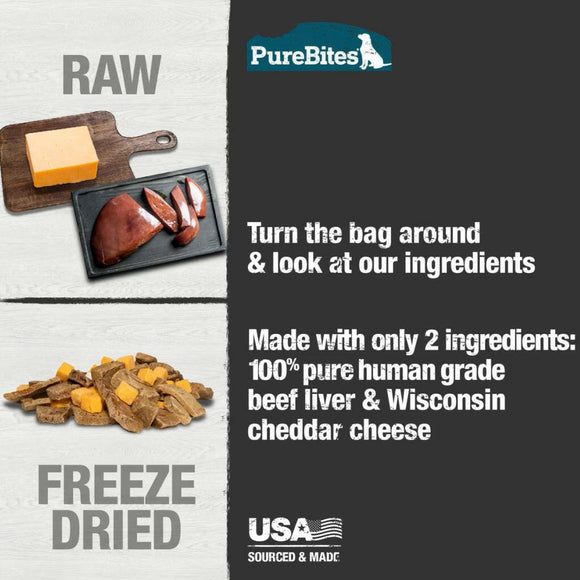 PureBites Beef Cheese Mid Size Treats For Dog (4.2 oz)