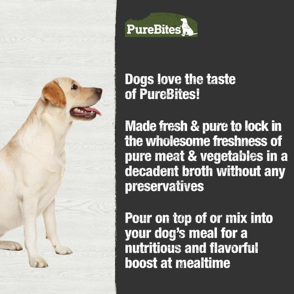 PureBites Broths Chicken & Beef Food Topping For Dogs (2 oz)