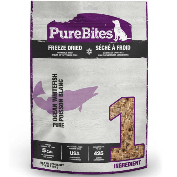 PureBites Freeze Dried Ocean Whitefish Treats for Dogs - 7.8 oz - Treats 8