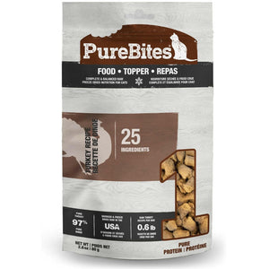 PureBites Freeze-Dried Turkey Recipe Food Topper For Cat (2.8 oz)