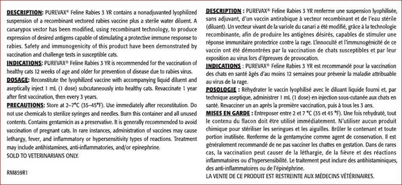 PureVax Feline Rabies 3 Year Vaccine (0.5 ml dose)