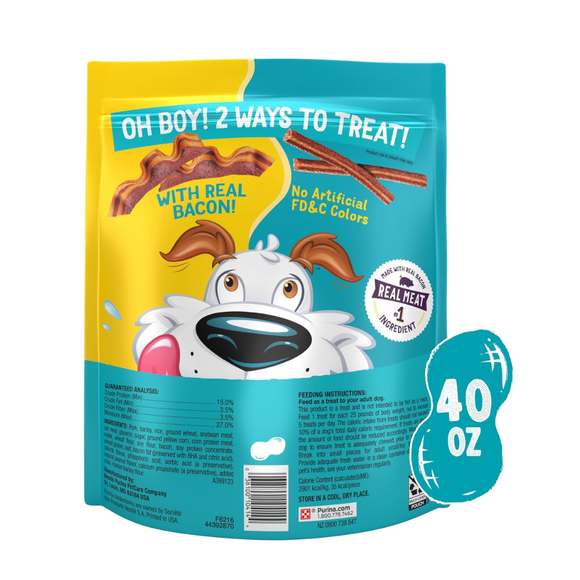 Purina Beggin’ Fun Size Strips & Flavor Stix Bacon & Peanut Butter Flavor Dog Treats - Dog Treats 8